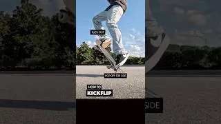Thumbnail: How to Kickflip 💥 Slow Motion Skateboard Trick Tutorial #kickflip #howtokickflip