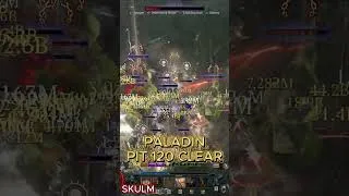 Thumbnail: Judgement Paladin DESTROYS PIT 120 | Diablo 4 Paladin Best Build #skulm #shorts