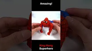 Thumbnail: Making King Kong Superheroes Spider man, Hulk with Polymer Clay #Short