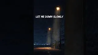 Thumbnail: Let Me Down Slowly (Lyrics) | Alec Benjamin | Skyline Studio #shorts #fyp #viral #letmedownslowly
