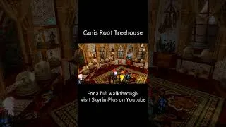 Thumbnail: Canis Root Treehouse (Short) A Skyrim Player Home Mod for Xbox and PC (AE/SE) #skyrimmods #gaming