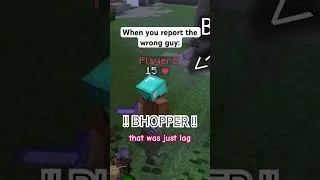 Thumbnail: When you report the wrong player: #minecraft #hypixel #skywars