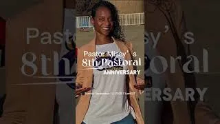 Thumbnail: Come celebrate Pastor Missy’s 8th Pastoral anniversary! #shorts #pastor #anniversary