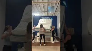 Thumbnail: The struggle is real: Mattress edition 💀 #mattress #fail #shorts