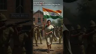 Thumbnail: Kanaklata Barua: The Girl Who Carried a Flag into Fire | History | Facts | Sleepy Narrator | #shorts