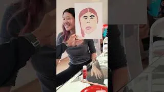 Thumbnail: We tried painting each other 😂😭