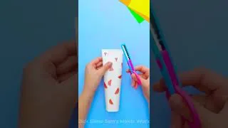 Thumbnail: Turn Paper into a Pencil Case! 🎒✨ Easy DIY #KidsCrafts #CreativeFun #DIYForKids