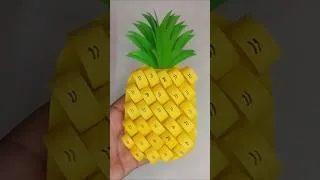 Thumbnail: DIY Paper Pineapple Making | 3D Paper Crafts #shorts #shortsfeed #papercraft