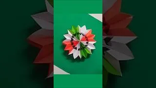 Thumbnail: Independence Day Craft | 3D Paper Snowflake #shorts #independenceday #snowflakes