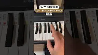 Thumbnail: How to play End of Beginnings - Djo #piano #easytutorial #howto