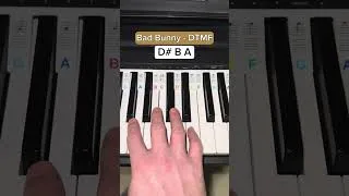 Thumbnail: How to play Bad Bunny - DTMF #piano #easytutorial #badbunny