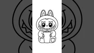 Thumbnail: NEW VIDEO ON CHANNEL‼️ How to Draw LABUBU #drawing #drawing4kids #art #labubu