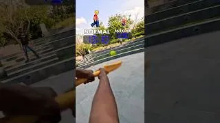 Thumbnail: Normal vs Parkour POV 😨⏱️ | Which is the Fastest ? #parkour #shorts