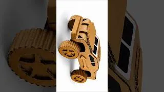 Thumbnail: DIY Carboard Monster Car 🚗#carboardcraft #diycrafts #carboardcar#diyschoolcraft #viralshorts