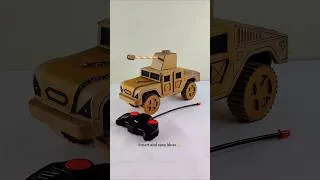 Thumbnail: DIY Carboard RC humvee vehicle # #schoolproject #diy #diycar #rccar #carboardcraft #rcfun #rcmodel