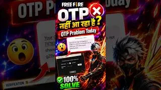 Thumbnail: Free Fire OTP problem 2026 | Free Fire me verification code nahi aa raha hai #shorts #freefire