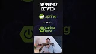 Thumbnail: Spring vs Spring Boot Explained Simply | Java Interview Question