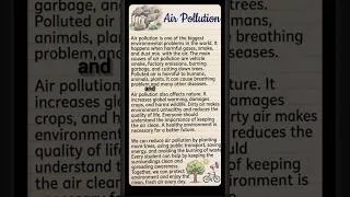 Thumbnail: Air Pollution Short Essay 150 Words