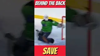 Thumbnail: Save BEHIND the BACK #shorts #hockey #goalie #saves #nhl #fyp