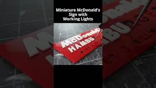 Thumbnail: How to Make a REALISTIC Miniature Sign with Working LED Lights! #diorama #diy #ledlights