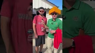 Thumbnail: Wisconsin Fans confidence level vs Notre Dame 😅