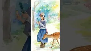 Thumbnail: My Deer Friend (AI generated video from my photo) #japan #japanese #deer #cute #aivideo #anime