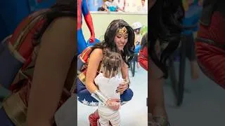 Thumbnail: Getting Ready as Wonder Woman to Visit Some Real Superheroes ❤️
