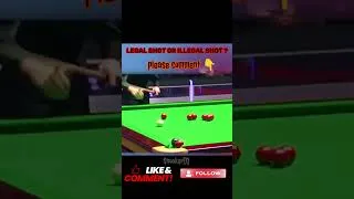 Thumbnail: Is this a legal shot or illegal shot ?#snooker #billiards #ball #reels #ronnieosullivan