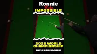 Thumbnail: Ronnie O'Sullivan Fluke Shot in World Championship Snooker 2026