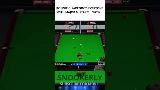 Thumbnail: Ronnie O'Sullivan Disappoints EVERYONE with major MISTAKE! 😔😔