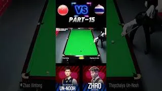 Thumbnail: F1 Thepchaiya 🇹🇭 vs Xhao Xintong🇨🇳Part-15 #snsnooker30 #shorts #shortfeed #trending #snooker