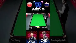 Thumbnail: F1 Thepchaiya 🇹🇭 vs Xhao Xintong🇨🇳Part-14 #snsnooker30 #shorts #shortfeed #trending #snooker