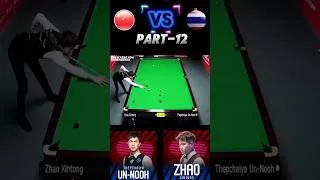 Thumbnail: F1 Thepchaiya 🇹🇭 vs Xhao Xintong🇨🇳Part-12 #snsnooker30 #shorts #shortfeed #trending #snooker