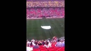 Thumbnail: Unveiling of soccer tarp