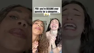Thumbnail: Did we EARN the sleepover?? 👀🥺 #besties #bestiesforever #dance #dancetrend