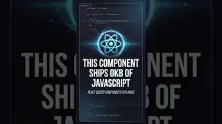 Thumbnail: This React Component Ships 0KB of JavaScript 🤯