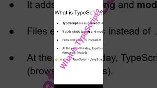 Thumbnail: What is TypeScript - A complete course has been uploaded on TypeScript start watching #typescript