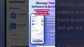 Thumbnail: List Your Software & Get Customers Fast 🔥#SaaS #Software #Startup #softwarehope #saasleader