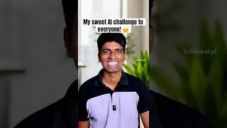 Thumbnail: My open/sweet challenge to anyone who says ‘AI replaces human beings’ 😁 #softwarelyf #aiagents #ai
