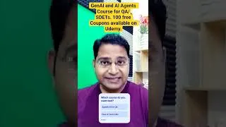 Thumbnail: Generative AI & AI Agents for QA: Complete SDET Masterclass