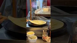 Thumbnail: Nutella 🌰 + Banana 🍌 Crêpe 🫔 #shorts #food