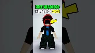 Thumbnail: NEW Trick Free Headless Roblox (2026) 🤫🎃 #roblox #shorts