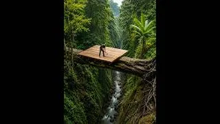 Thumbnail: Genius Man build a tree house shelter on a fallen tree .