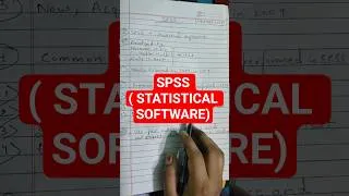 Thumbnail: SPSS ( STATISTICAL SOFTWARE)