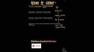 Thumbnail: Stages of labour #medicaleducation #exam #labour #medical #shorts #nursing #ytshorts