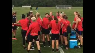 Thumbnail: USWNT sings Happy Birthday to Alex Morgan during practice - July 2, 2016