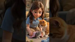 Thumbnail: The Cat Who Stole Socks 🐱🧦 | A Heartwarming English Story ❤️ #Shorts #EnglishStory #AnimatedStory