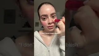 Thumbnail: ¡Truco de rubor cremoso casero! 😱✨ #Maquillaje #BeautyHacks #Shorts