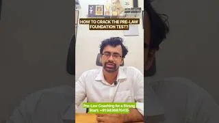 Thumbnail: How to Crack the Pre-Law Foundation Test: Smart Preparation Guide #PreLaw #LawEntrance #ExamPrep
