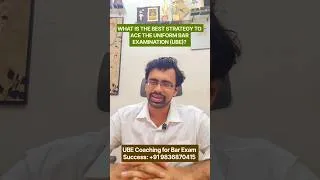 Thumbnail: Best Strategy to Ace the Uniform Bar Examination | UBE Success Guide #UBE #BarExam #LawStudents
